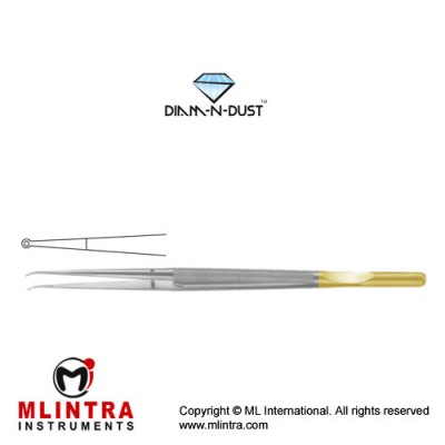 Diam-n-Dust™ Micro Ring Forcep Straight - With Counter Balance Stainless Steel, 18.5 cm - 7 1/4" Diameter 2.0 mm Ø